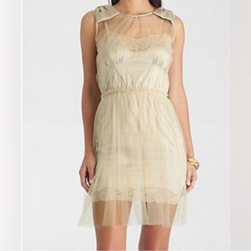 Guess by Marciano Lace Tulle Satin Slip Mini Dress. Size Small. Great Condition!